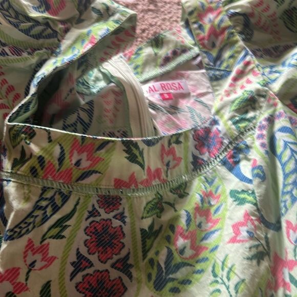 Sal Rosa green floral dress small - Picture 5 of 10